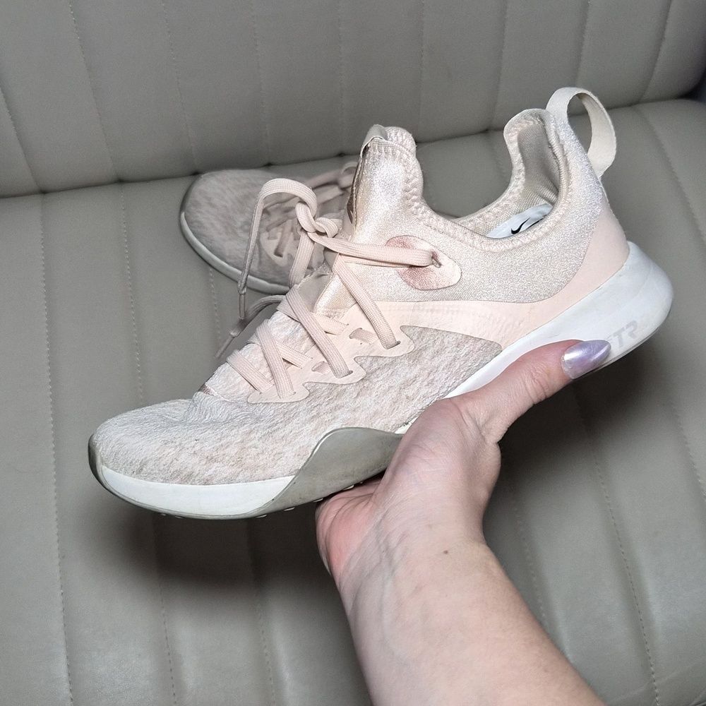 Nike Pale Pink Athletic Sneakers with Rose Swoosh 7.5